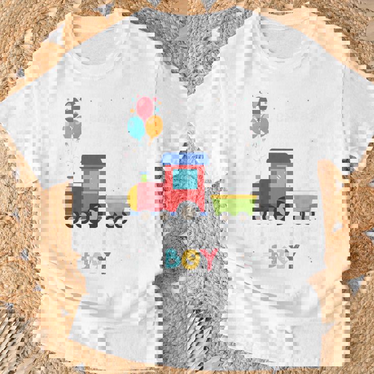 キッズ かっこいいチュー 3歳バースデーボーイ可愛い電車好き Tシャツ 高齢者への贈り物