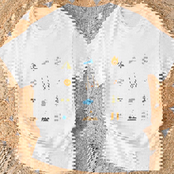 キャンプ 楽しい グループ キッズ ティーン 家族 マッチング 長袖tシャツ Tシャツ 高齢者への贈り物