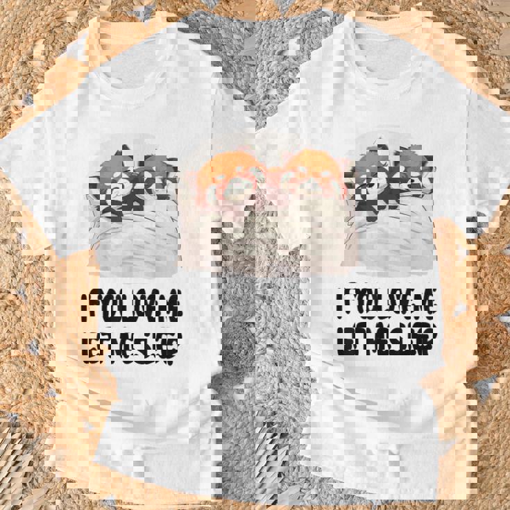 キュートなレッサーパンダ If You Love Meleep パジャマ Tシャツ 高齢者への贈り物