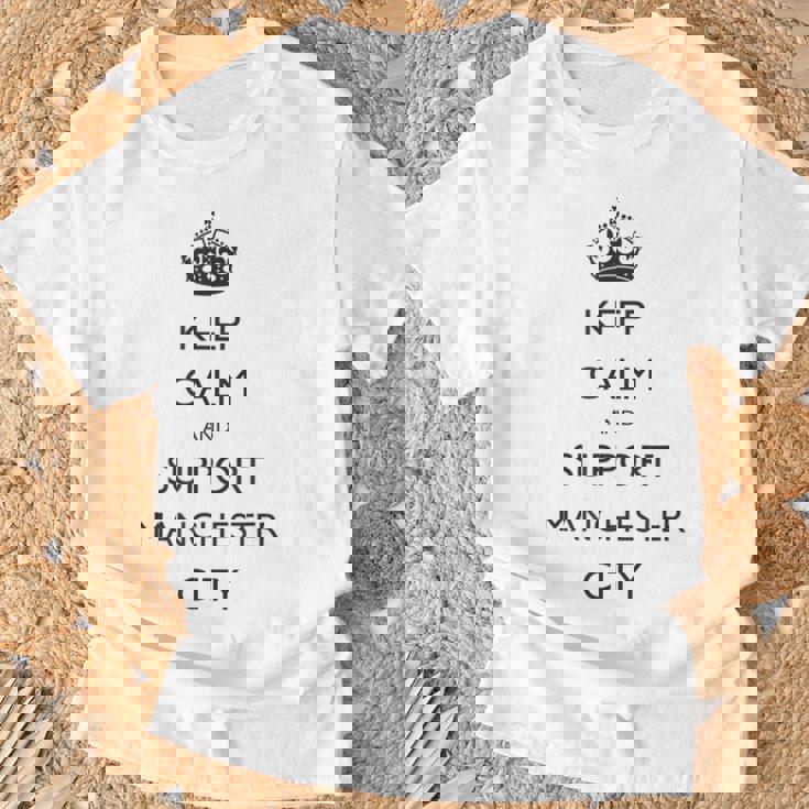 キープ・カーム、マンチェスター・シティ Tシャツ 高齢者への贈り物