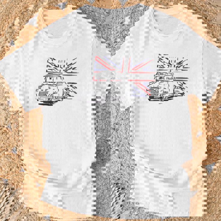 クラシック ミニ オースティン ユニオンジャック Tシャツ 高齢者への贈り物