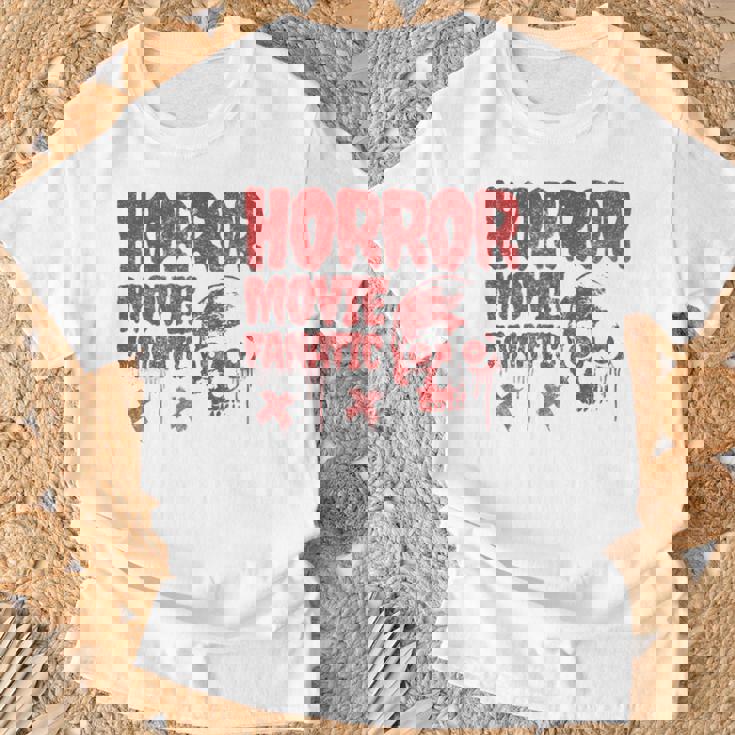 グランジー ダメージ加工 ホラー映画 ファン 赤 グラフィック 怖い頭蓋骨 長袖tシャツ Tシャツ 高齢者への贈り物