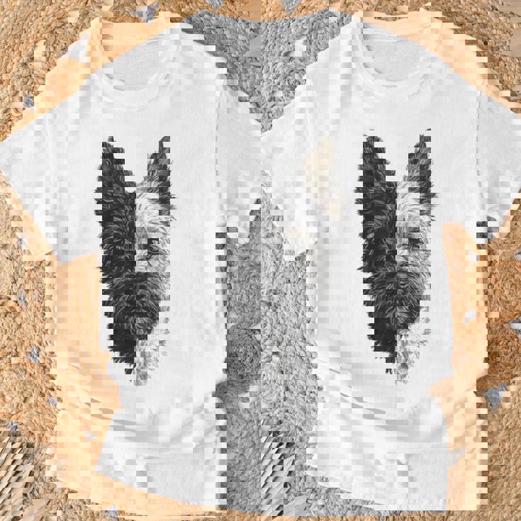 ケアンテリア 犬 モチーフ ペット 作品 ケアンテリア Tシャツ 高齢者への贈り物