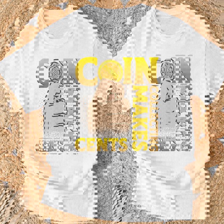 コイン収集はセント硬貨を集めるコインコレクター Tシャツ 高齢者への贈り物