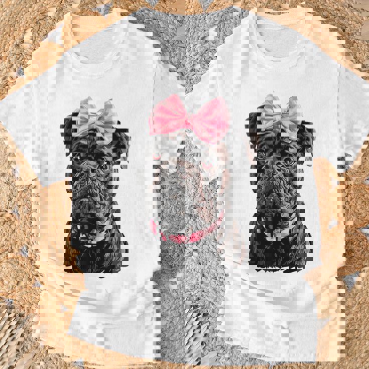 コケット ボウケーン コルソ 犬 ママ ピンクリボン 女の子 Tシャツ 高齢者への贈り物