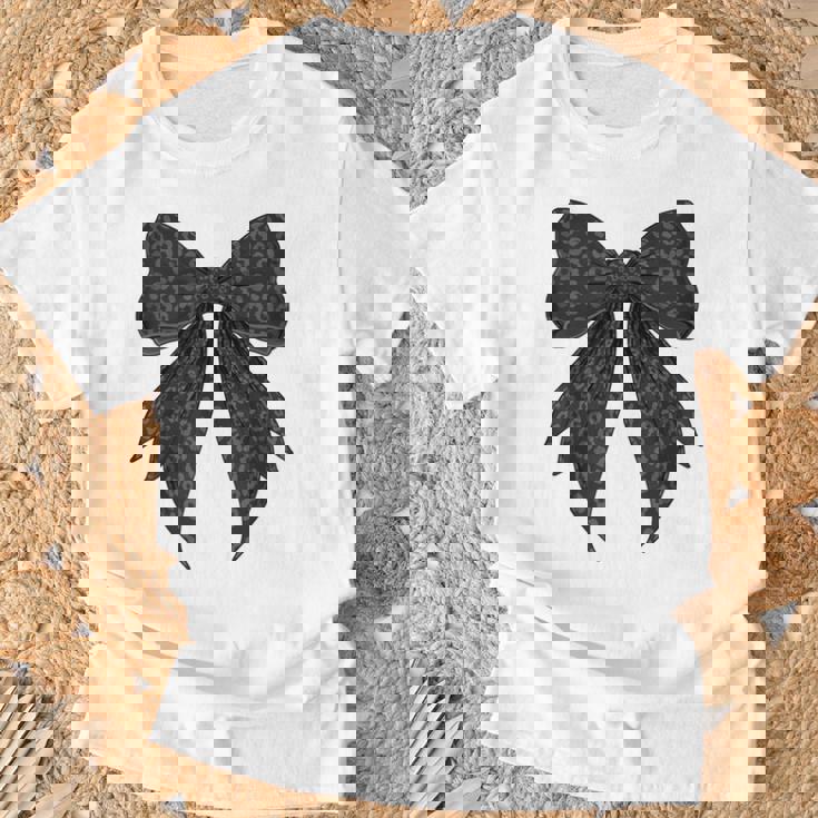 コケット リボン ブラック グレー チーター ヒョウ柄 女の子 ママ Tシャツ 高齢者への贈り物