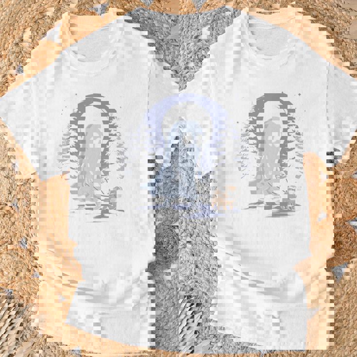 ゴースト 犬 散歩 面白い ハロウィン コスチューム パーティー パグ愛好家 長袖tシャツ Tシャツ 高齢者への贈り物