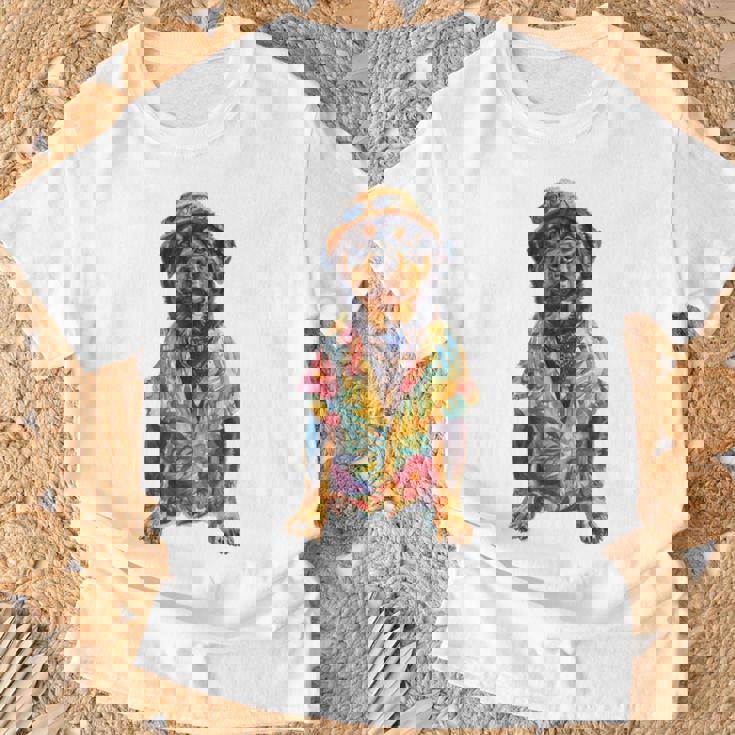 サマードッグロットワイラー Tシャツ 高齢者への贈り物