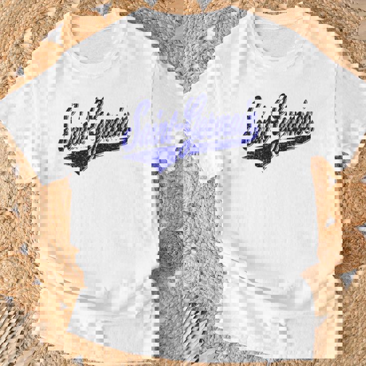 サンジェルマン バーシティ スクリプト クラシック スポーツ ジャージ Tシャツ 高齢者への贈り物