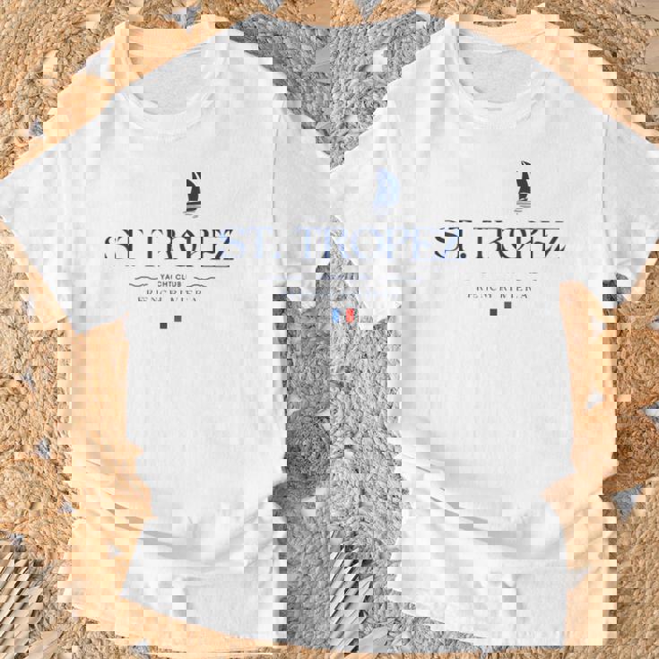 サントロペ フレンチリビエラ ヨットクラブ コートダジュール フランス Tシャツ 高齢者への贈り物