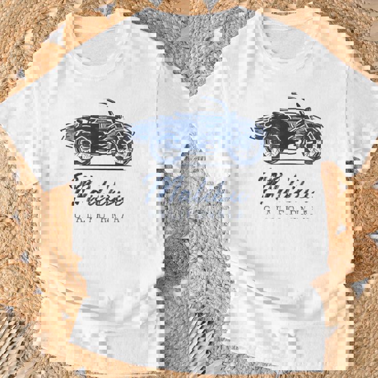 サーファーサーフスポット マリブ、カリフォルニア Tシャツ 高齢者への贈り物