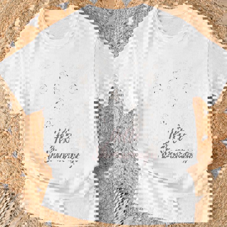 シマエナガの雪の結晶 Tシャツ 高齢者への贈り物