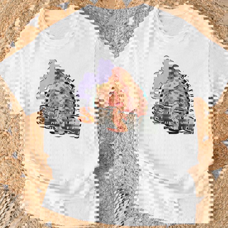 シャグ 手巻き煙草 バックプリント Tシャツ 高齢者への贈り物