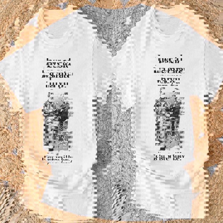 シャーロック・ホームズ I Neveraid I Wasmarter Tシャツ 高齢者への贈り物