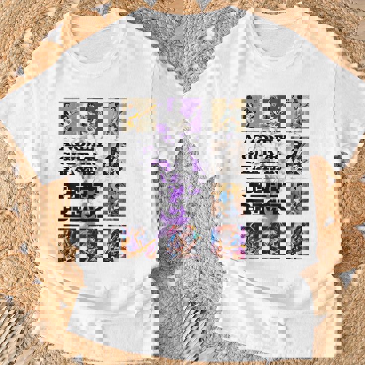 ジェフベック_005_Back Printed Tシャツ 高齢者への贈り物