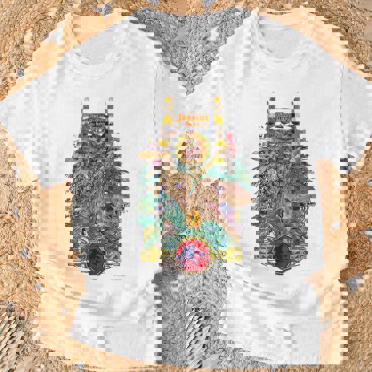 ジュラシック・ワールド Gate & Dinosaurs Arttyle Tシャツ 高齢者への贈り物