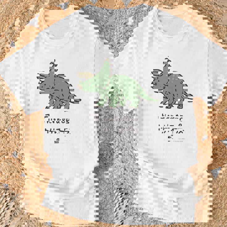 ジュラシック・ワールド Triceratops Loose Illust Tシャツ 高齢者への贈り物
