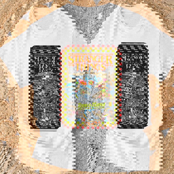 ストレンジャー・シングス プロモ コミック イレブン リンク O マニア レトロ 80年代 長袖tシャツ Tシャツ 高齢者への贈り物