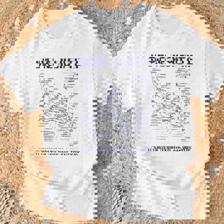 スペースシャトル レトロレイアウト ロケット科学者&宇宙飛行士用 Tシャツ 高齢者への贈り物