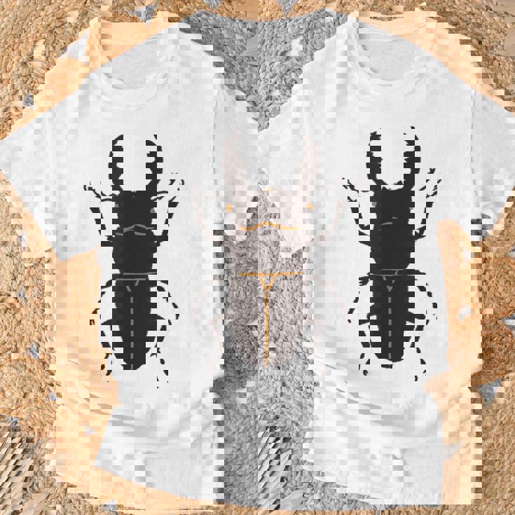 スマトラオオヒラタクワガタ _昆虫_クワガタ Tシャツ 高齢者への贈り物