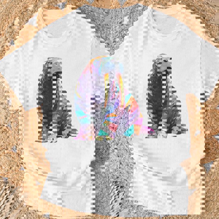 セイウチ 動物 モチーフ 作品 セイウチ Tシャツ 高齢者への贈り物