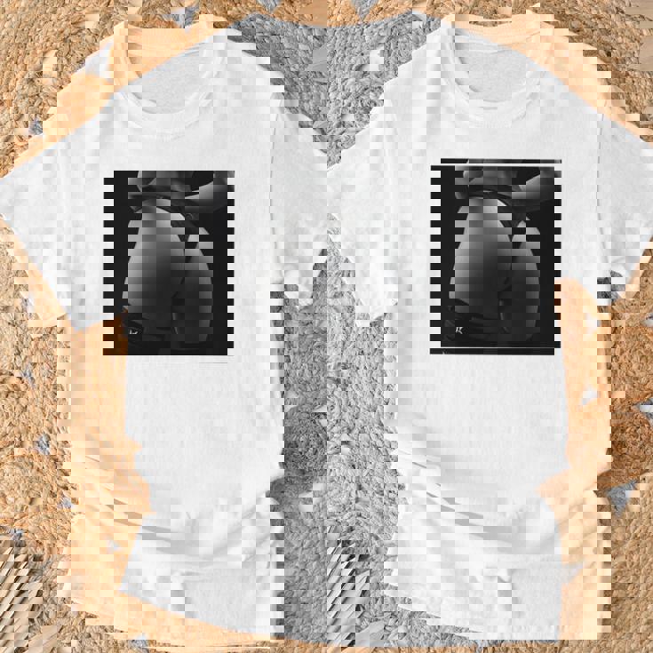 セクシー ブラック ホワイト 写真 美しいお尻 Tバック 長袖tシャツ Tシャツ 高齢者への贈り物