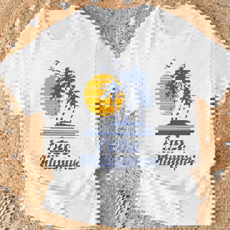 セブ フィリピン フィリピン ビーチ 観光 お土産 バケーション Tシャツ 高齢者への贈り物