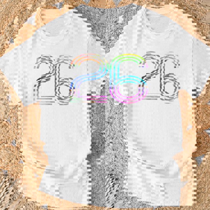 タイダイシャツ ナンバー26 レトロユニフォーム バックプリントジャージ Tシャツ 高齢者への贈り物