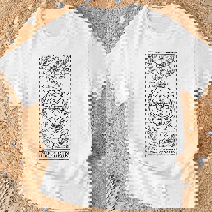 タロットカードホイール オブ フォーチュン タロット Tシャツ 高齢者への贈り物