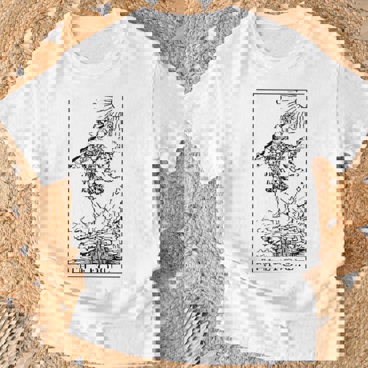 タロット・メジャー・アルカナ ザ・フール 長袖tシャツ Tシャツ 高齢者への贈り物