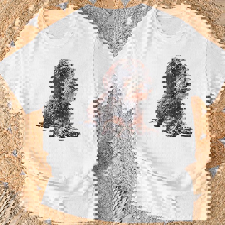 ダックスフンド ワイヤーヘア Tシャツ 高齢者への贈り物