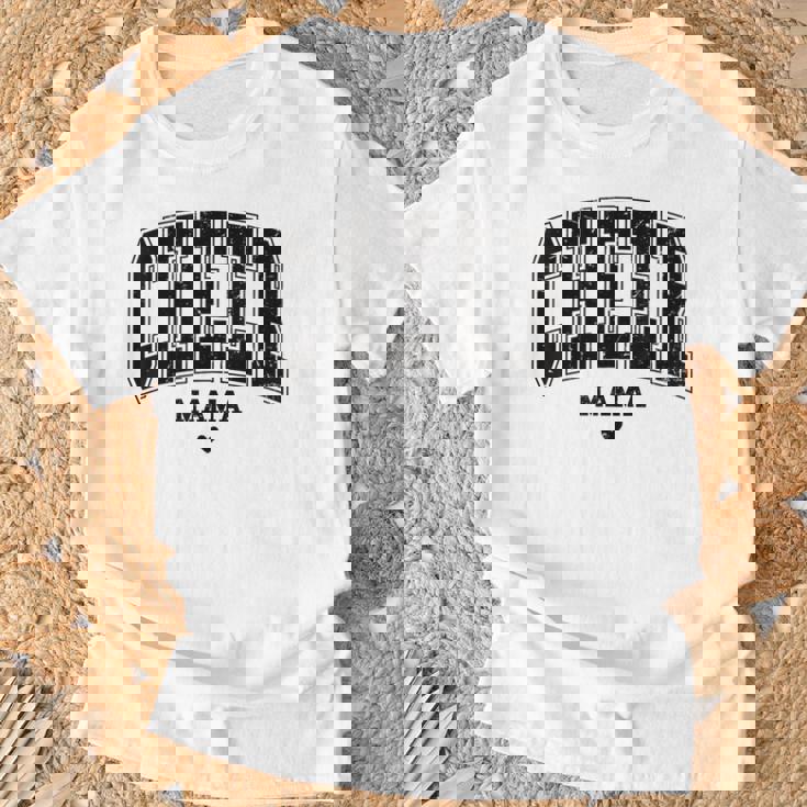 チアママ ハートフェルト応援チアリーディングママ 母の日 Tシャツ 高齢者への贈り物