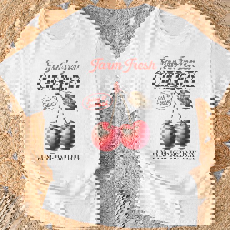 チェリーフルーツ スイートジューシーレッドチェリー 食通ギフト Tシャツ 高齢者への贈り物