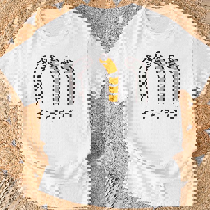 チンアナゴ ちんあなご 魚 イラスト 簡単 かわいい おもしろ チンアナゴ好き Garden Eel Tシャツ 高齢者への贈り物