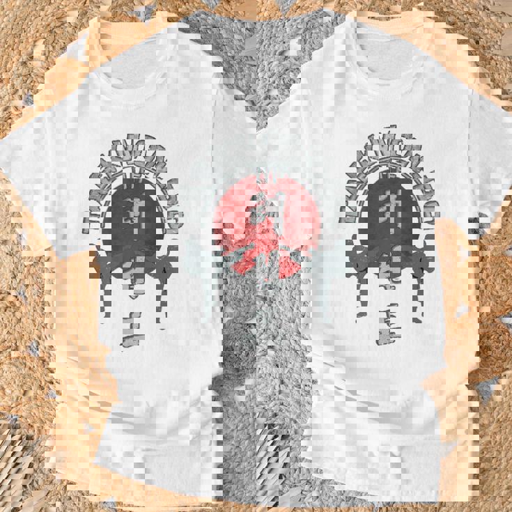 テコンドーサンライズ テコンドーファイター Tkdバックプリント Tシャツ 高齢者への贈り物