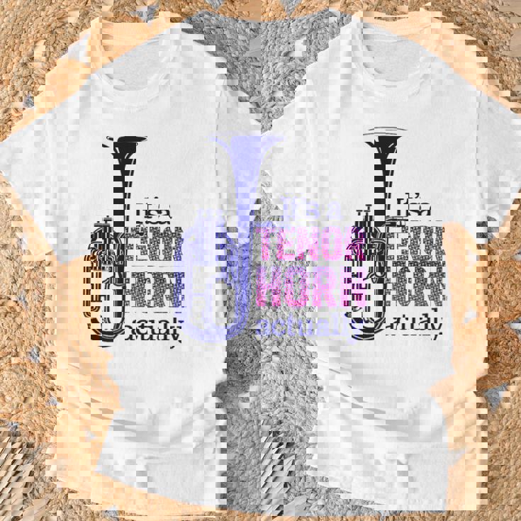 テナーホーンブラスバンドマーチングバンドおもしろ音楽 Alto Horn Or Tenor Horn Joke Tシャツ 高齢者への贈り物