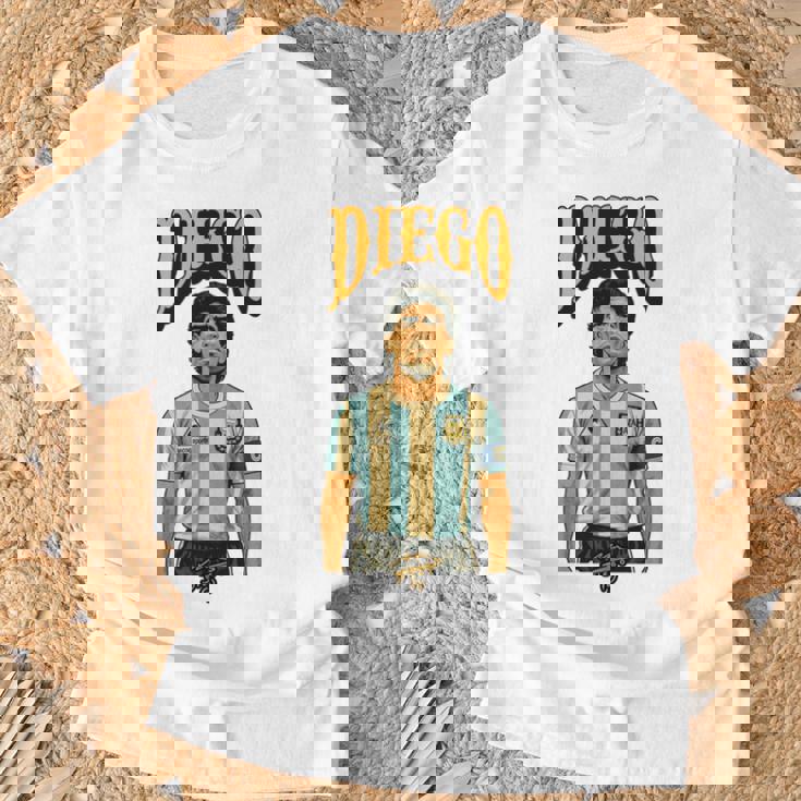 ディエゴ アルマンド マラドーナ アルゼンチン 長袖tシャツ Tシャツ 高齢者への贈り物