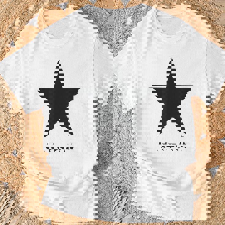 デヴィッド・ボウイ音楽ロックスターロゴ Tシャツ 高齢者への贈り物