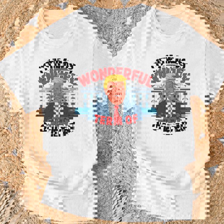 トランプ 今年一番素晴らしい用語 クリスマス 長袖tシャツ Tシャツ 高齢者への贈り物