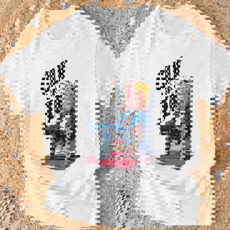 トランプ・サマー 2024 チリン・ライク・ア・フェロン・ファニー Tシャツ 高齢者への贈り物