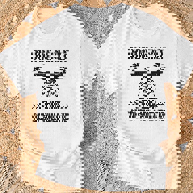 ドローン パイロット If I Duck Youhould Too ドローン フライングドローン Rc Tシャツ 高齢者への贈り物