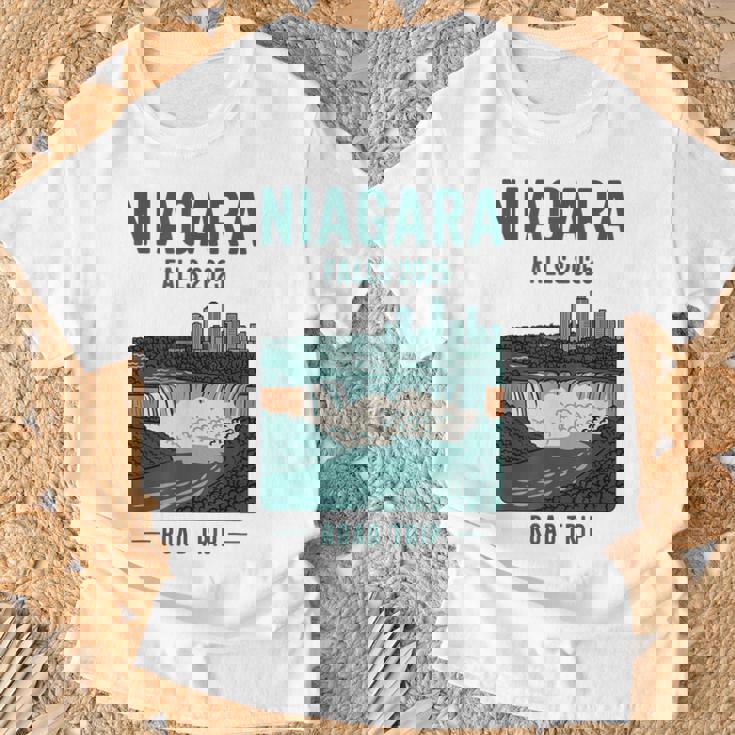 ナイアガラフォールズ ロードトリップ 2025 夏休み ナイアガラ Tシャツ 高齢者への贈り物
