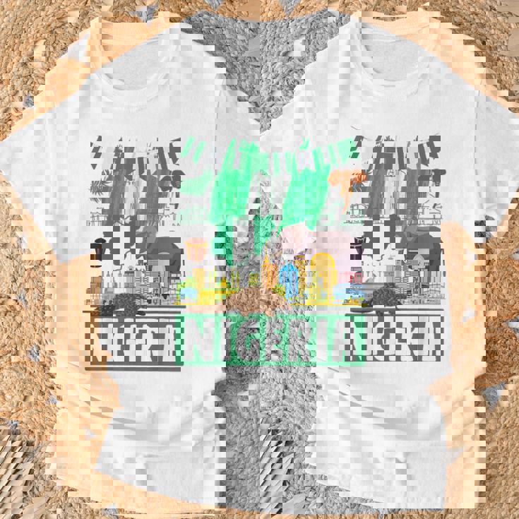 ナイジェリアの服のアイデア キッズ&ノベルティ ナイジェリア国旗 Tシャツ 高齢者への贈り物