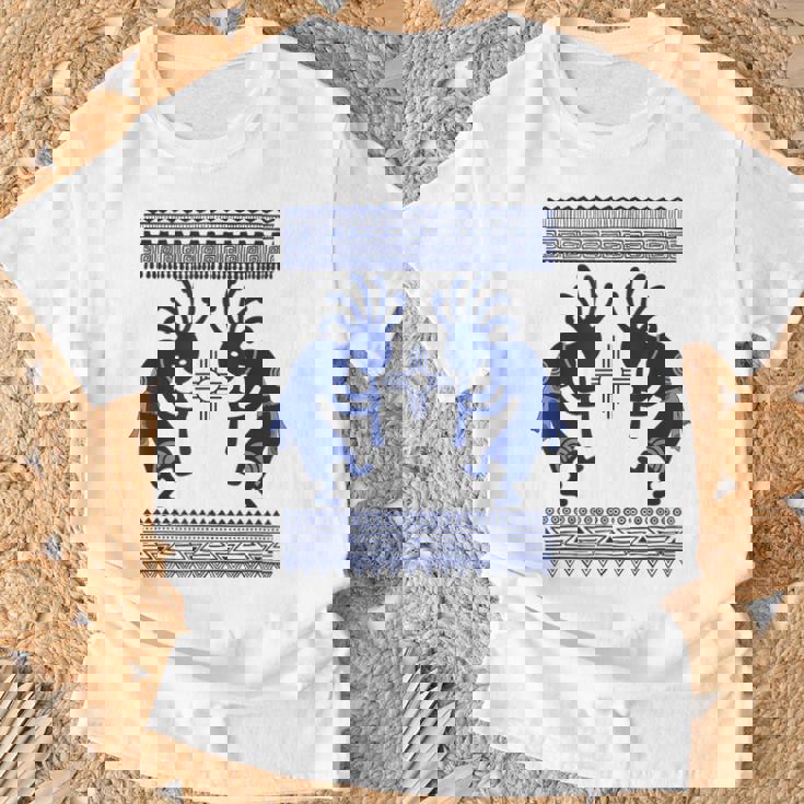 ネイティブアメリカン カルチャー ココペリ ミュージシャンボーダー 1 楽しい Tシャツ 高齢者への贈り物