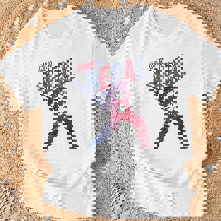 ネパールクリケットジャージ 2024 ネパール国旗サポーター クリケットファン Tシャツ 高齢者への贈り物