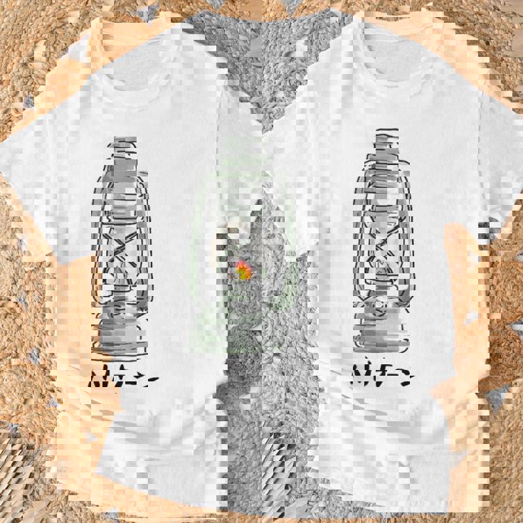 ハリケーンランタンtシャツ白 Tシャツ 高齢者への贈り物