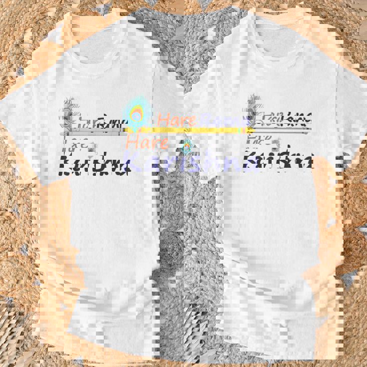 ハレ ラーマ ハレ クリシュナ シャツ Tシャツ 高齢者への贈り物