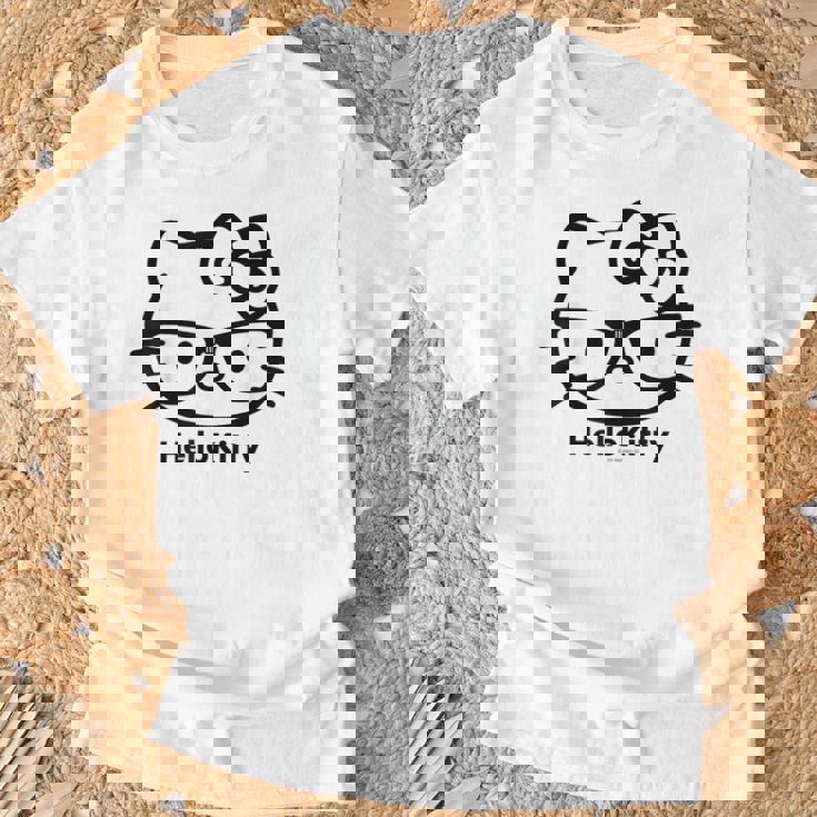 ハローキティ Usデザイン カオ メガネ Tシャツ 高齢者への贈り物
