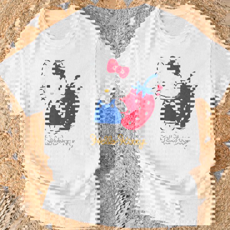 ハローキティ いちご ライトカラー Tシャツ 高齢者への贈り物