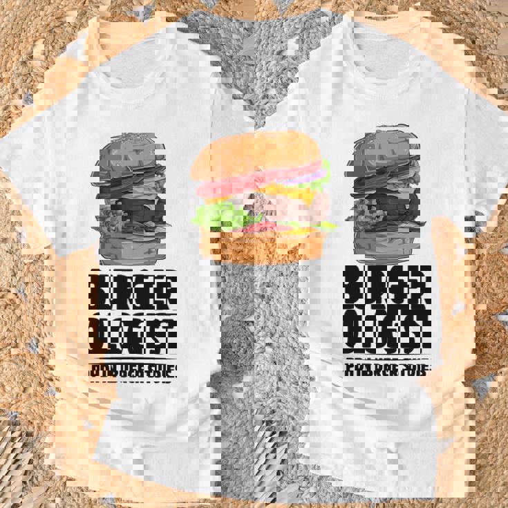 ハンバーガー研究 ハンバーガー 長袖tシャツ Tシャツ 高齢者への贈り物